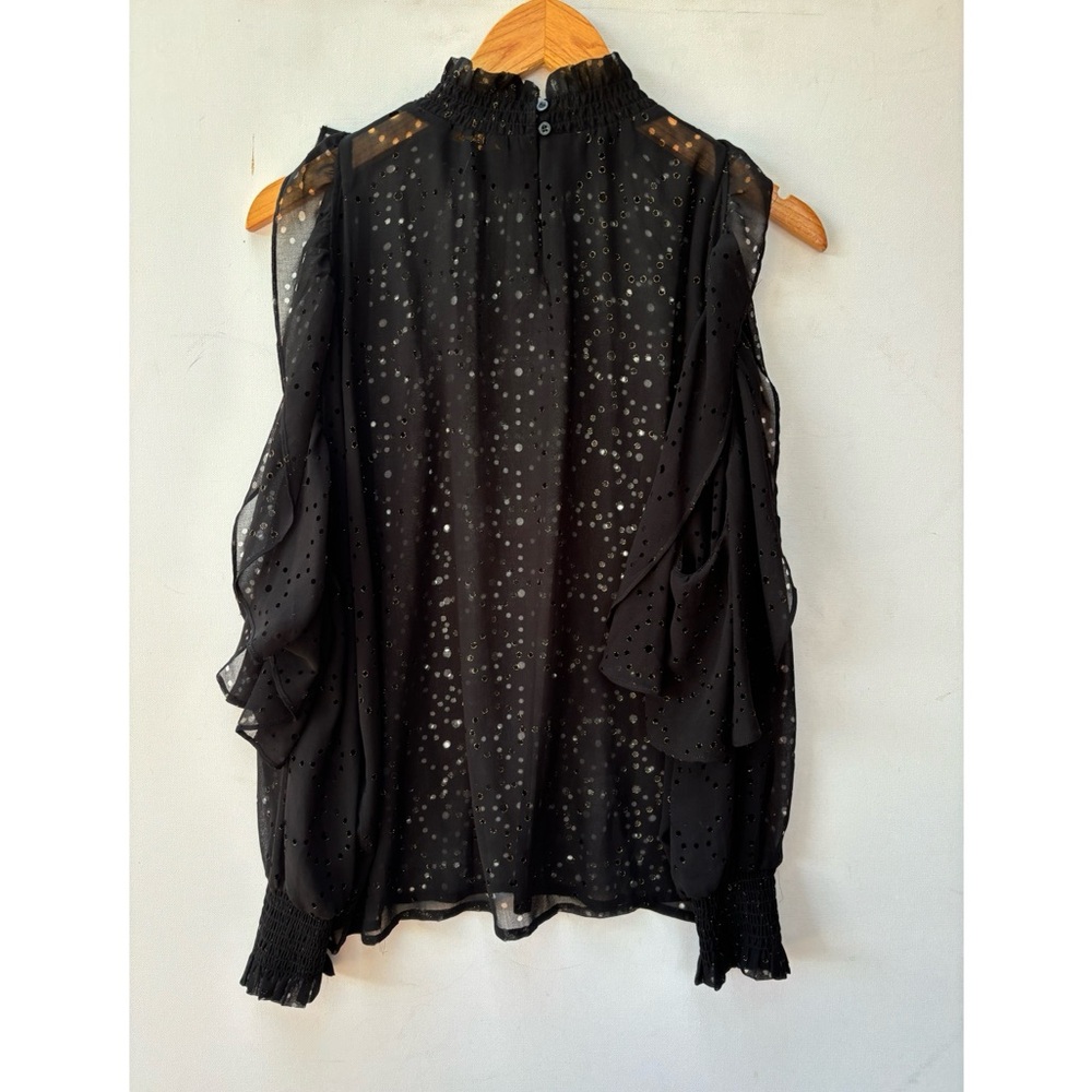 Maje Sheer Ruffled Shirt - Picture 3 of 7
